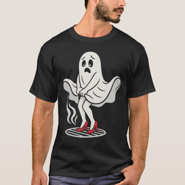 Funny Marilyn Monboo Ghost Halloween Parody Shirt (Front)