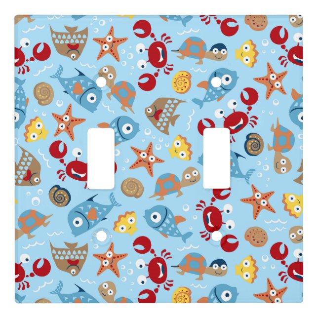 Funny Marine Life Light Switch Cover (Front)