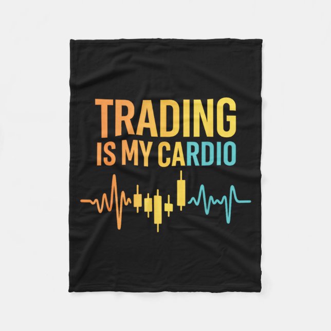 Funny Market For Trader Dad, Trading Quotes Stocks Fleece Blanket (Front)