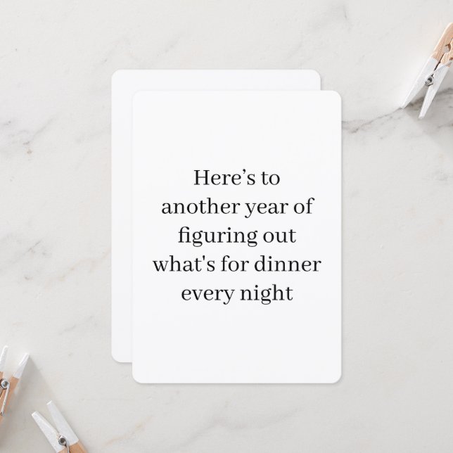 Funny Marriage Anniversary Card (Front/Back In Situ)