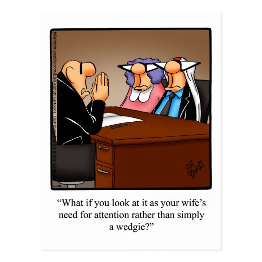 Funny Marriage / Anniversary humor Postcard