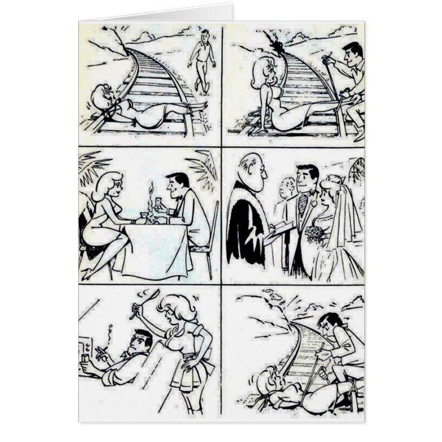 Funny Marriage/Dating Relationship Cycle Cards (Front)