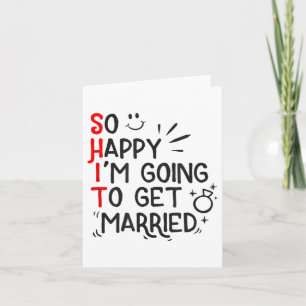Funny Marriage Gift Hilarious Groom Bride Wedding Card