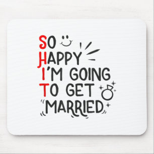Funny Marriage Gift Hilarious Groom Bride Wedding Mouse Pad