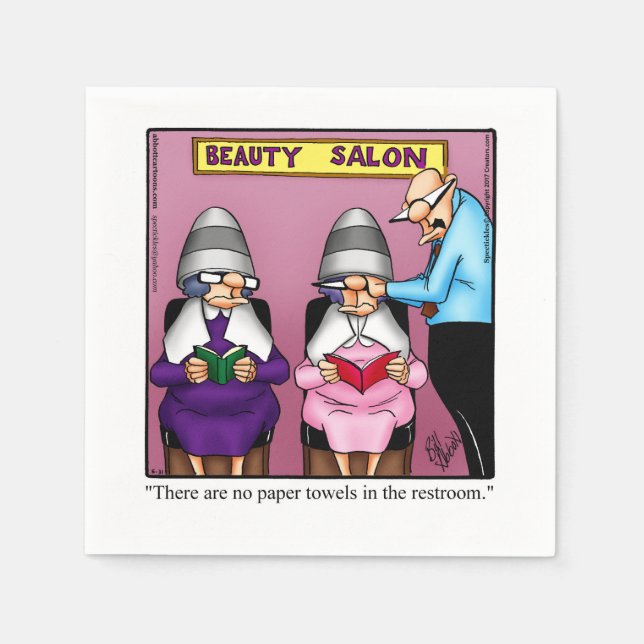 Funny Marriage Humor Anniversary Party Napkins (Front)