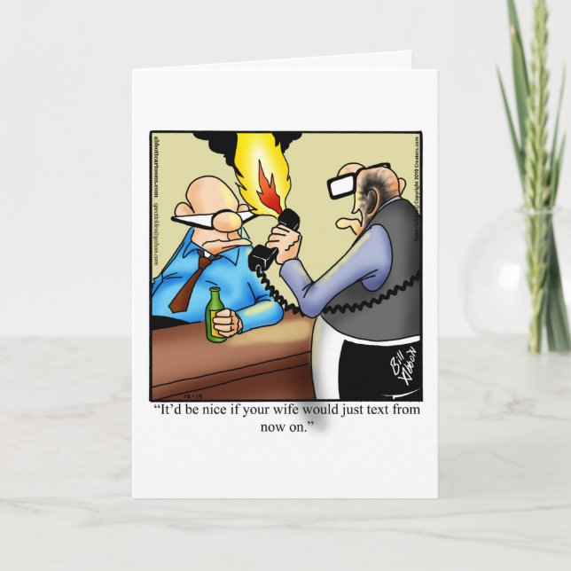 Funny Marriage Humor Blank Card (Front)