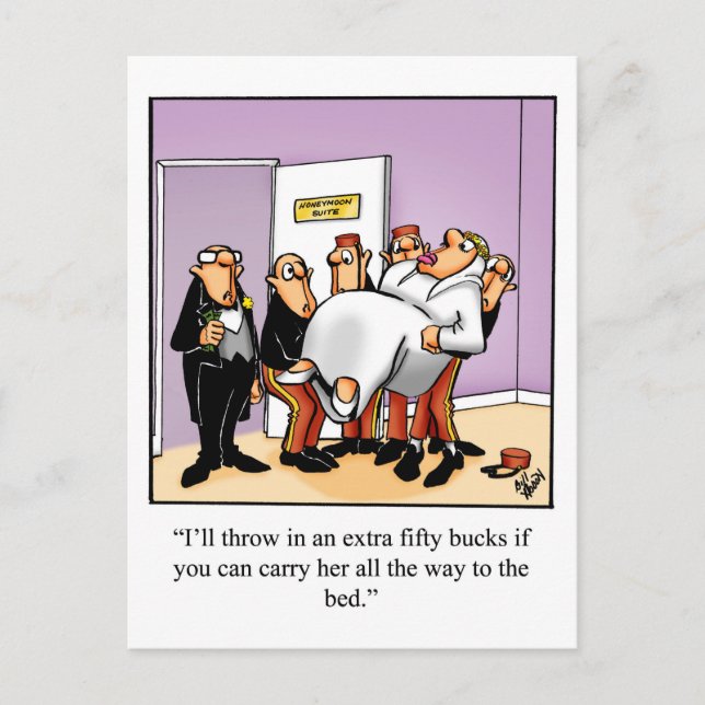 Funny Marriage Humor Postcard (Front)