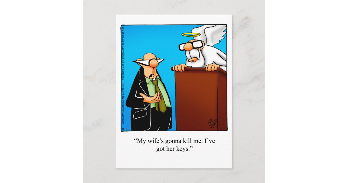 Funny Marriage Humor Postcard Zazzle