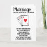 Funny Marriage Is Like A Deck Of Cards Anniversary