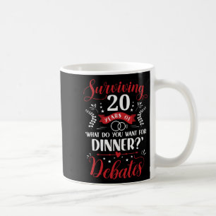 Funny Married Couples Him Or Her 20th Wedding Anni Coffee Mug