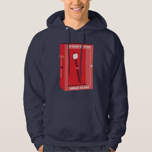 Funny Marshmallow Cartoon _ In Case Of Fire Hoodie