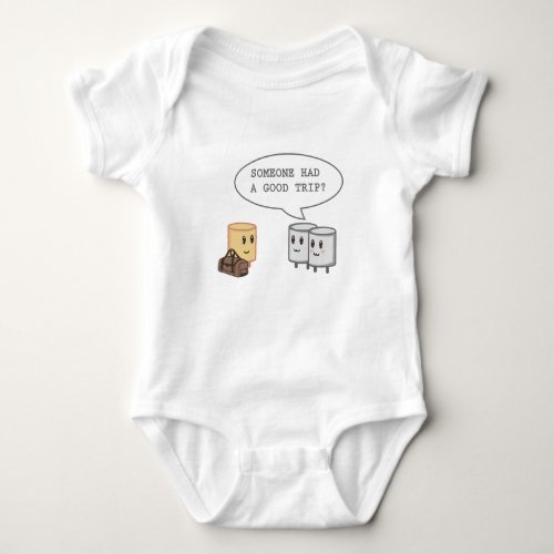 Funny Marshmallow Funny Camping Smores Men Women Baby Bodysuit