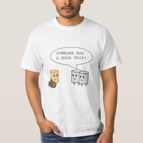 Funny Marshmallow Funny Camping Smores Men Women T_Shirt