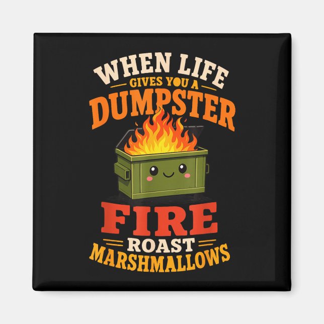 Funny marshmallow  magnet (Front)