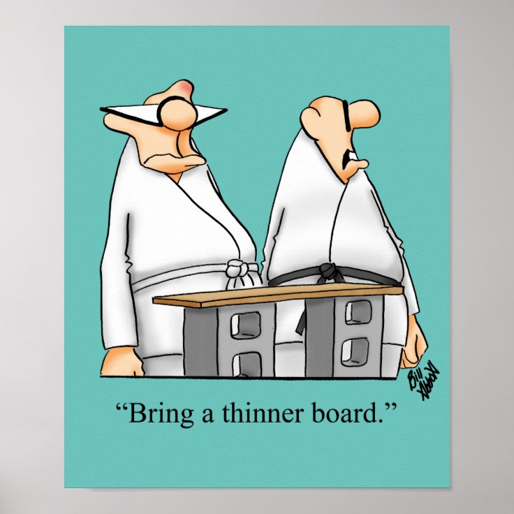 Funny Martial Arts Humor Poster Zazzle