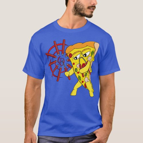 Funny Martial Arts Pizza T_Shirt