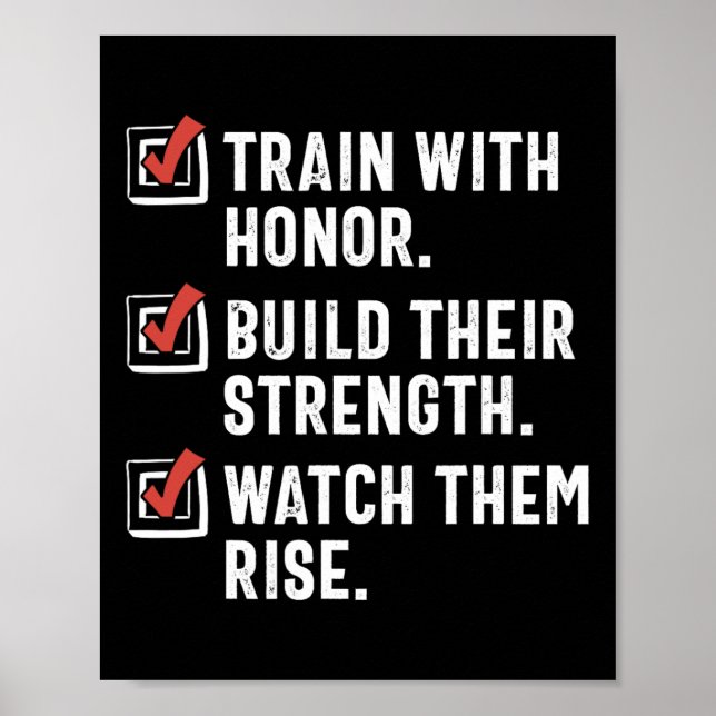Funny Martial Arts Teacher Karate Instructor Sense Poster (Front)