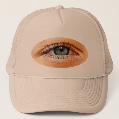 Funny Martian Third Eye Peeking Trucker Hat