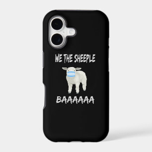 Funny mask sheep sheeple wearing face mask iPhone 17 case
