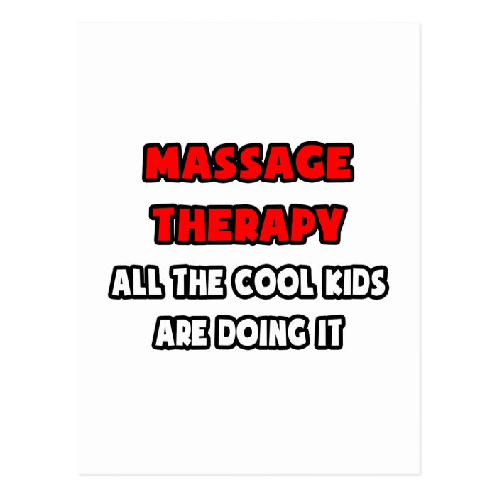 Funny Massage Therapist Shirts and Gifts Post Card