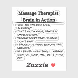 Funny Massage Therapist    Sticker