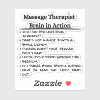 Funny Massage Therapist Sticker