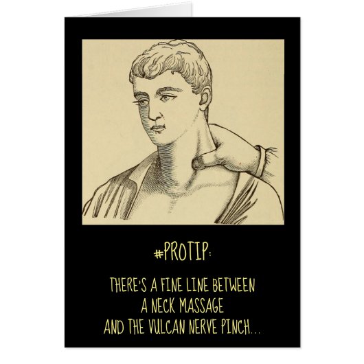 Funny Massage Therapy Neck Massage (Front)