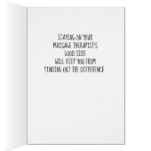 Funny Massage Therapy Neck Massage Cards (Inside (Right))