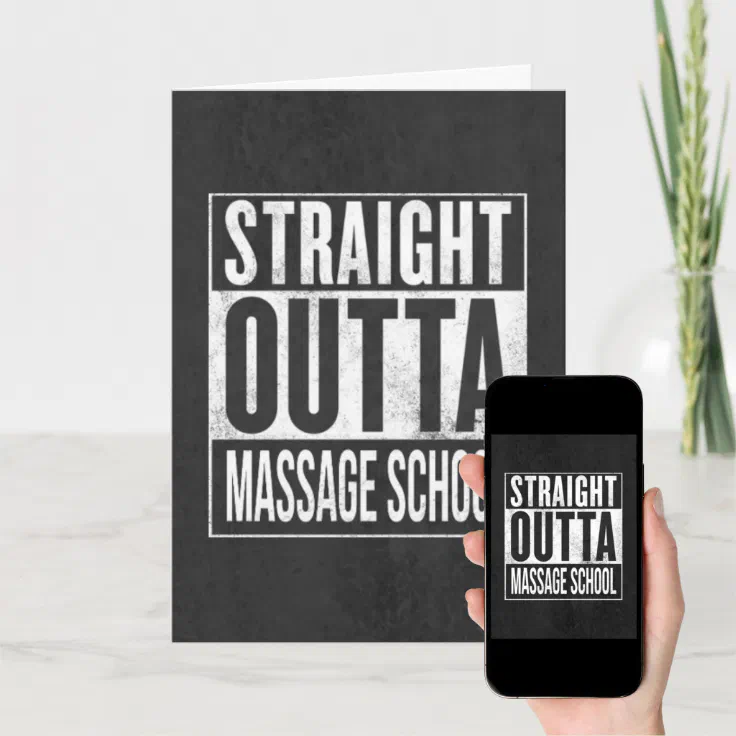 Funny Massage Therapy Student School Graduation Card | Zazzle