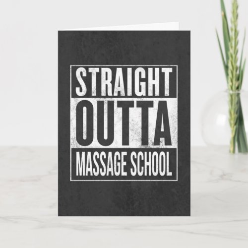 Funny Massage Therapy Student School Graduation Card