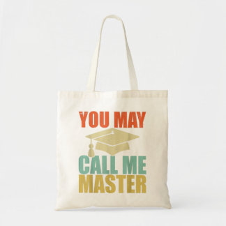 Funny Masters Degree Designs For Men Women MBA Edu Tote Bag