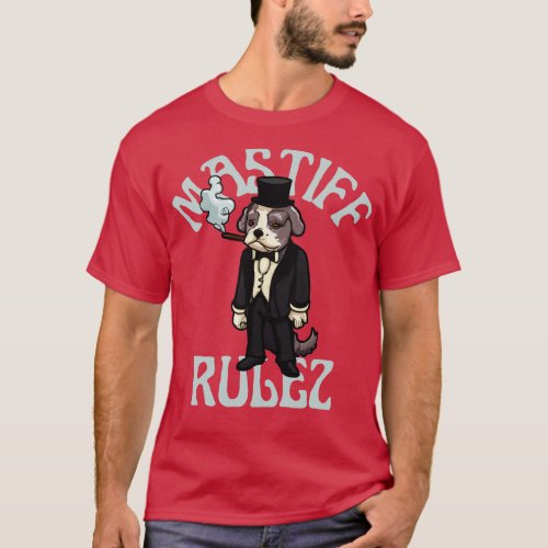 Funny Mastiff Mastiff Rulez Funny Dog T_Shirt