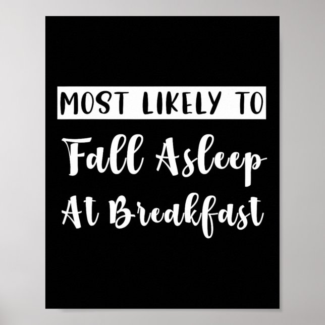 Funny Matching Bachelorette Most Likely To Fall As Poster (Front)