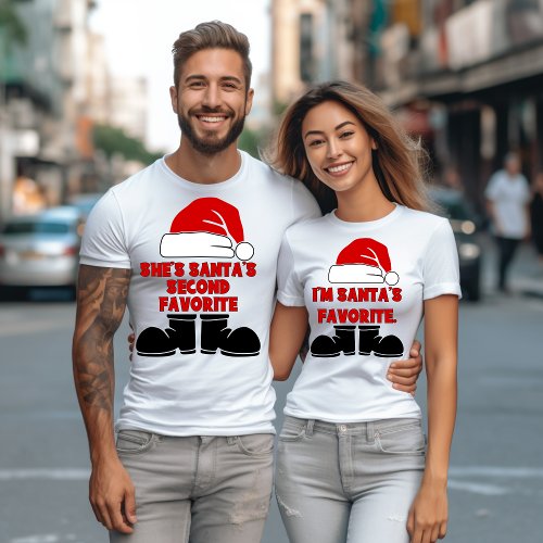 Funny Matching Christmas Shirts for Couples