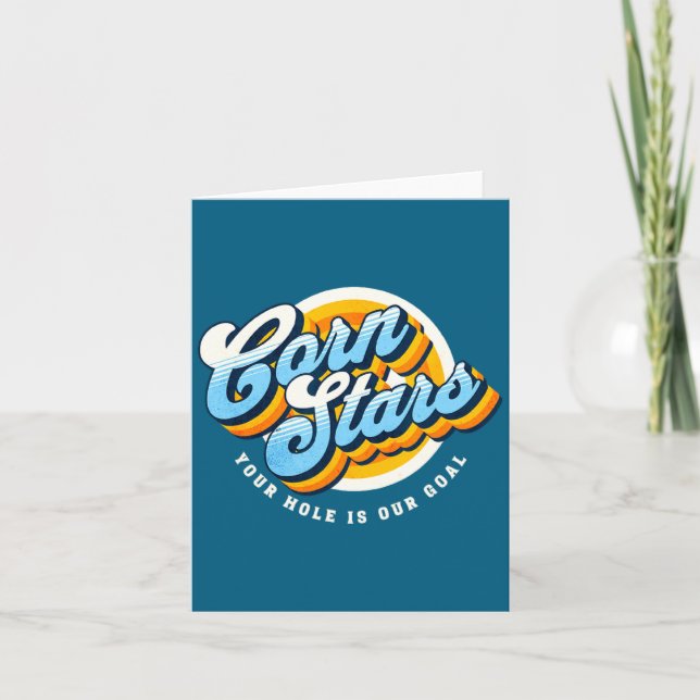 Funny Matching Cornhole Uniforms Corn Stars Cornst Card (Front)