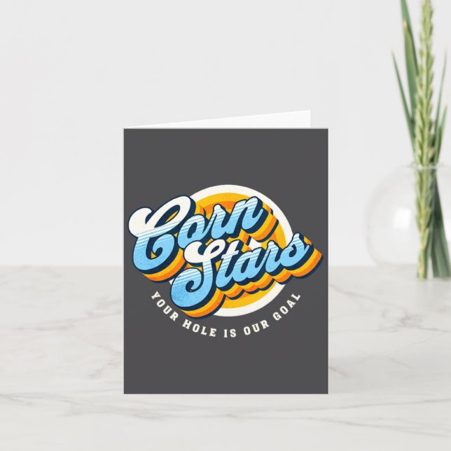 Funny Matching Cornhole Uniforms Corn Stars Cornst Card (Front)