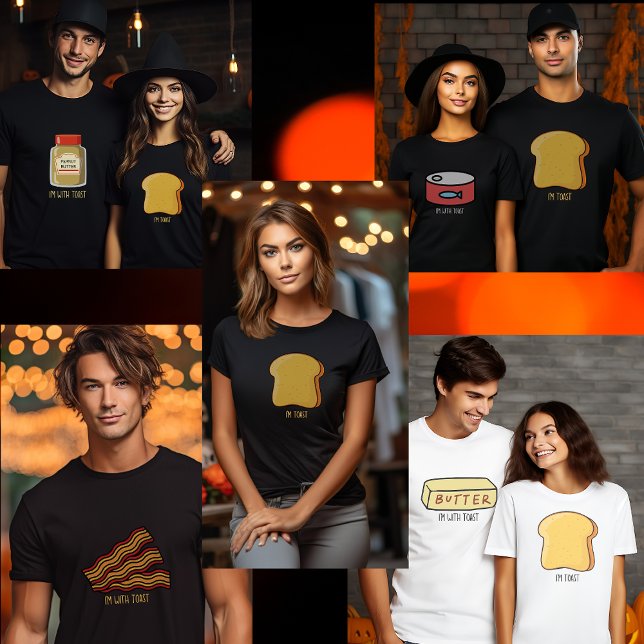 Funny matching couple group halloween Bacon T-Shirt (Creator Uploaded)