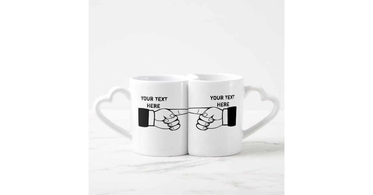 funny matching couple mug,edit text coffee mug set
