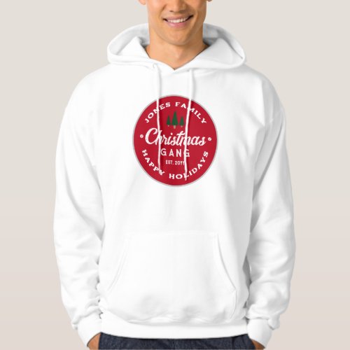 Funny Matching Family Christmas Gang Hoodie