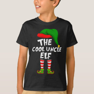 Funny Matching Family Christmas The Cool Uncle Elf T-Shirt