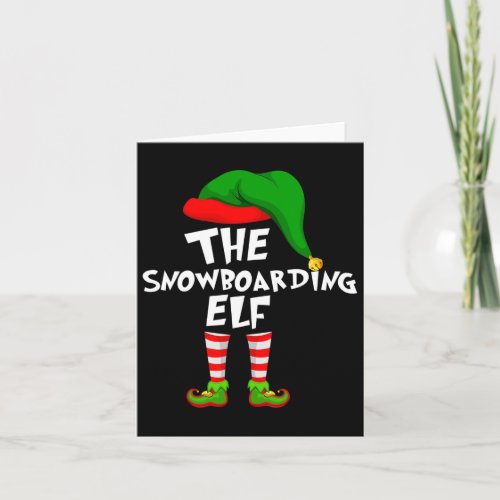 Funny Matching Family Christmas The Snowboarding E Card