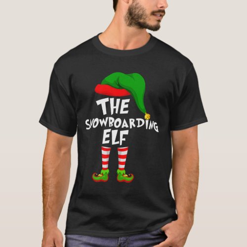 Funny Matching Family Christmas The Snowboarding E T-Shirt