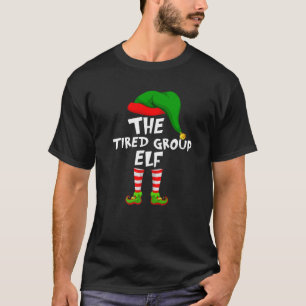 Funny Matching Family Christmas The Tired Group El T-Shirt