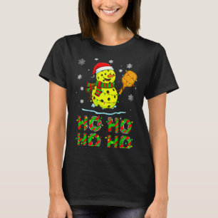 Funny Matching Family Santa Ho Ho Ho Ckleball Chri T-Shirt