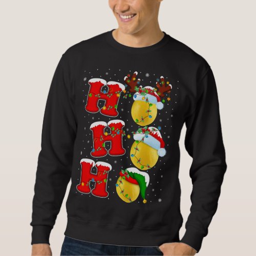 Funny Matching Family Santa Ho Ho Ho Lemon Christm Sweatshirt