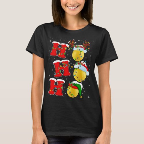 Funny Matching Family Santa Ho Ho Ho Lemon Christm T_Shirt