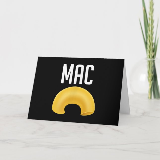Funny Matching Macaroni And Cheese Halloween Card (Front)