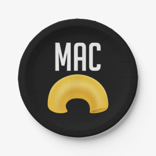 Funny Matching Macaroni And Cheese Halloween Paper Plates