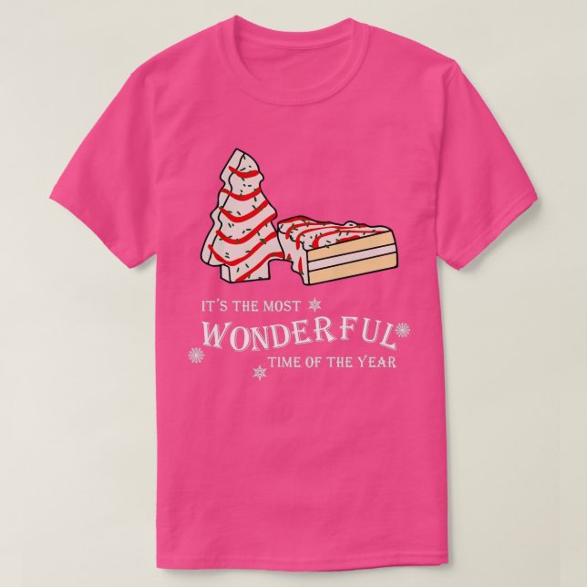 Funny Matching Pajamas Christmas Tree Cake s Desig T-Shirt (Design Front)
