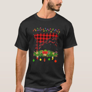 Funny Matching Red Buffalo Plaid Marimba Christmas T-Shirt